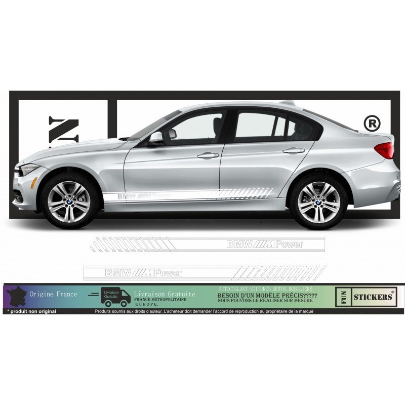 BMW M - Series 1 2 3 4 5 6 7 X1 X2 X3 X4 X5 X6 Caisse Bottom Bands - Tuning Sticker Sticker Graphic Decals