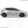 Alfa Romeo logos ronds lateraux x2 kit complet autocollant Fun Stickers