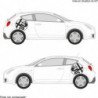 Alfa Romeo logos ronds lateraux x2 kit complet autocollant Fun Stickers