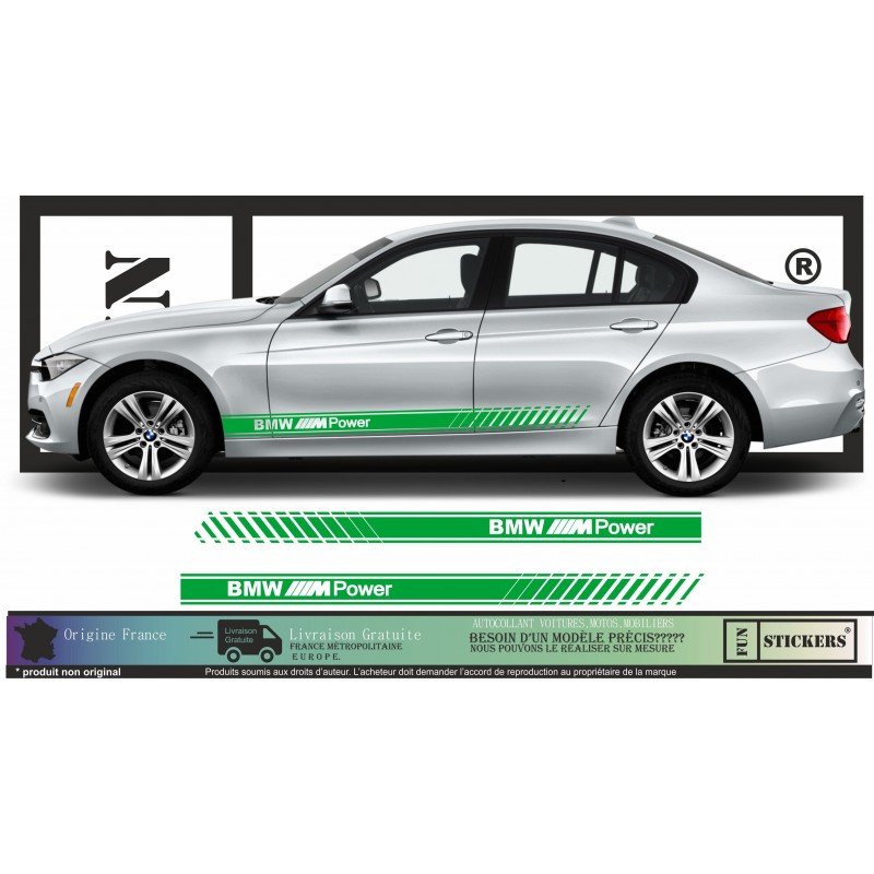 BMW M - Series 1 2 3 4 5 6 7 X1 X2 X3 X4 X5 X6 Caisse Bottom Bands - Tuning Sticker Sticker Graphic Decals