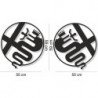 Alfa Romeo logos ronds lateraux x2 kit complet autocollant Fun Stickers