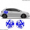 Alfa Romeo logos ronds lateraux x2 kit complet autocollant Fun Stickers