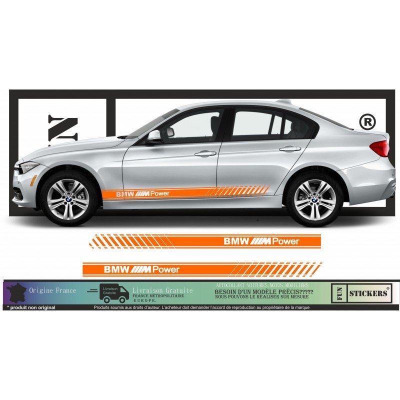 BMW M - Series 1 2 3 4 5 6 7 X1 X2 X3 X4 X5 X6 Caisse Bottom Bands - Tuning Sticker Sticker Graphic Decals