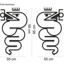 Alfa Romeo logos Serpent et Couronne x2 kit autocollant Fun Stickers