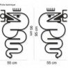 Alfa Romeo logos Serpent et Couronne x2 kit autocollant Fun Stickers