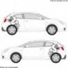 Alfa Romeo logos Serpent et Couronne x2 kit autocollant Fun Stickers