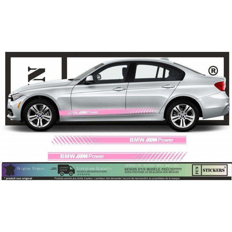 BMW M - Series 1 2 3 4 5 6 7 X1 X2 X3 X4 X5 X6 Caisse Bottom Bands - Tuning Sticker Sticker Graphic Decals