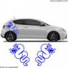 Alfa Romeo logos Serpent et Couronne x2 kit autocollant Fun Stickers