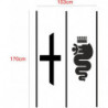 ALFA ROMEO déco Toit serpent croix -  - Kit Complet - voiture Sticker Autocollant Graphic Decals