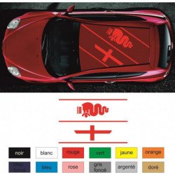 Alfa Romeo kit deco toit Serpent et Croix autocollant Fun Stickers