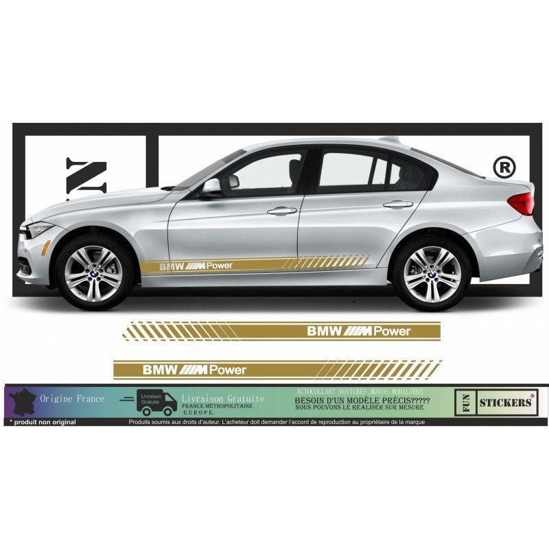 BMW M - Series 1 2 3 4 5 6 7 X1 X2 X3 X4 X5 X6 Caisse Bottom Bands - Tuning Sticker Sticker Graphic Decals