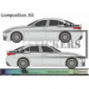 Alfa Romeo Bandes latérales intégrale -  - Kit Complet - voiture Sticker Autocollant Graphic Decals
