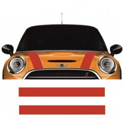 Mini One Cooper kit bandes capot autocollantes Fun Stickers
