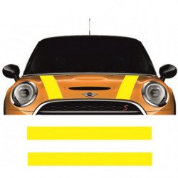 Mini One Cooper kit bandes capot autocollantes Fun Stickers