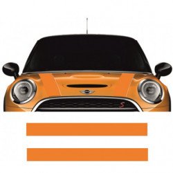 Mini One Cooper kit bandes capot autocollantes Fun Stickers