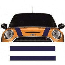 Mini One Cooper kit bandes capot autocollantes Fun Stickers