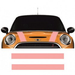 Mini One Cooper kit bandes capot autocollantes Fun Stickers