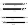 Nissan Juke Double bandes damiers -Kit Complet - voiture Sticker Autocollant Graphic Decals