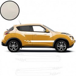 Nissan Juke double bandes damiers kit complet autocollant Fun Stickers