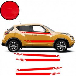 Nissan Juke double bandes damiers kit complet autocollant Fun Stickers