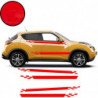 Nissan Juke double bandes damiers kit complet autocollant Fun Stickers