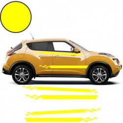 Nissan Juke double bandes damiers kit complet autocollant Fun Stickers