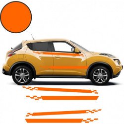 Nissan Juke double bandes damiers kit complet autocollant Fun Stickers