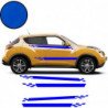 Nissan Juke double bandes damiers kit complet autocollant Fun Stickers