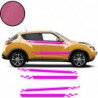 Nissan Juke double bandes damiers kit complet autocollant Fun Stickers