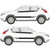 Nissan Juke double bandes damiers kit complet autocollant Fun Stickers