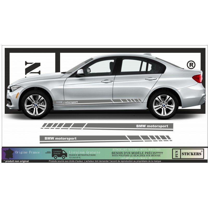 BMW M - Series 1 2 3 4 5 6 7 X1 X2 X3 X4 X5 X6 Caisse Bottom Bands - Tuning Sticker Sticker Graphic Decals