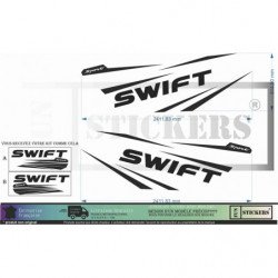 Suzuki Swift Sport rayures kit complet autocollant sticker Fun Stickers