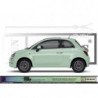 Fiat 500 bandes laterales ZIP kit complet autocollant decoration Fun Stickers