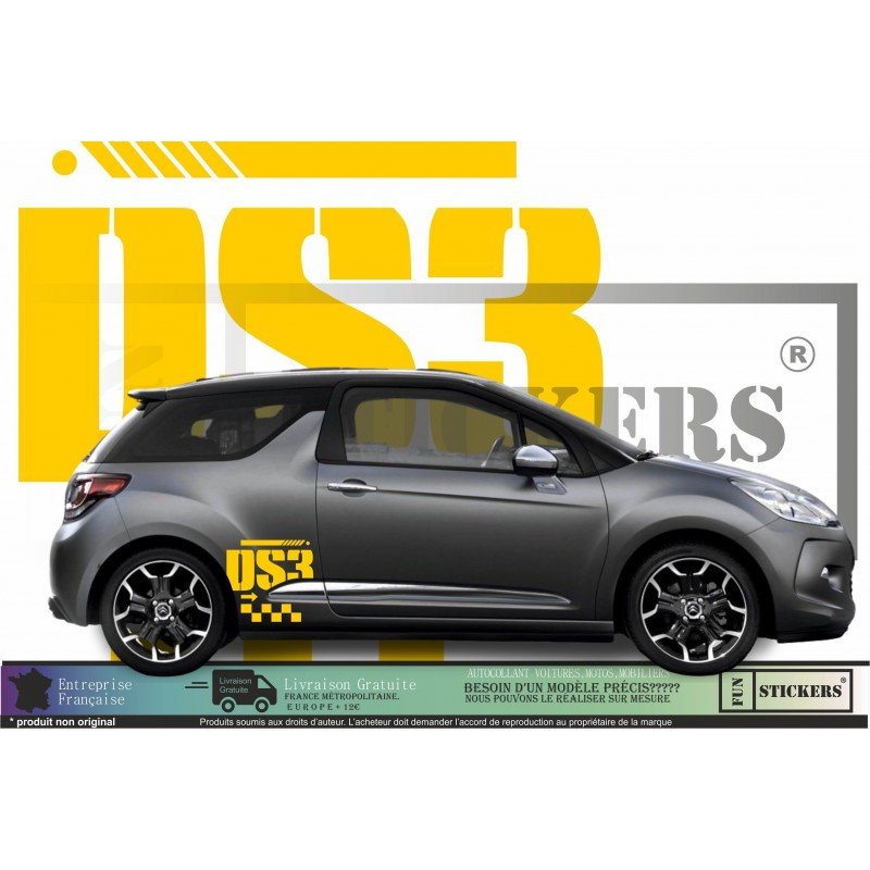Citraen DS3 - Logos stickers side and hood - Tuning Sticker Sticker Graphic Decals