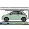 Fiat 500 bandes integrales kit complet autocollant decoration Fun Stickers