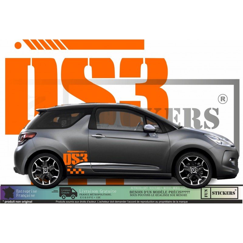 Citraen DS3 - Logos stickers side and hood - Tuning Sticker Sticker Graphic Decals