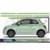 Fiat 500 bandes integrales kit complet autocollant decoration Fun Stickers