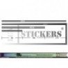 Fiat 500 bandes integrales kit complet autocollant decoration Fun Stickers