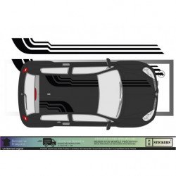 Rallye deco universelle kit complet autocollant voiture sticker Fun Stickers