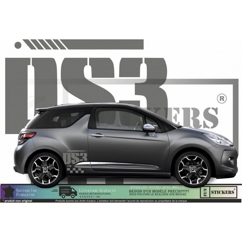 Citraen DS3 - Logos stickers side and hood - Tuning Sticker Sticker Graphic Decals