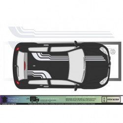 Rallye deco universelle kit complet autocollant voiture sticker Fun Stickers