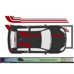 Rallye deco universelle kit complet autocollant voiture sticker Fun Stickers