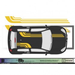 Rallye deco universelle kit complet autocollant voiture sticker Fun Stickers