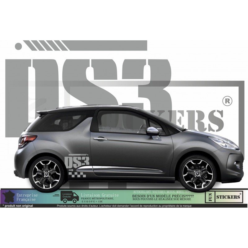 Citraen DS3 - Logos stickers side and hood - Tuning Sticker Sticker Graphic Decals