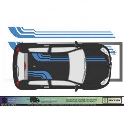 Rallye deco universelle kit complet autocollant voiture sticker Fun Stickers