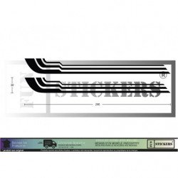 RALLYE DECO universelle -  - Kit Complet - voiture Sticker Autocollant Graphic Decals