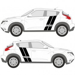 Nissan Juke doubles bandes laterales kit complet autocollant Fun Stickers