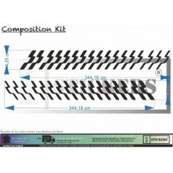 Deco rallye universelle kit complet autocollant voiture sticker Fun Stickers