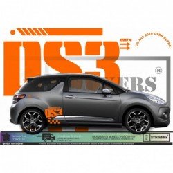 Citroen DS3 kit logos stickers lateraux capot tuning Fun Stickers