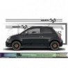 Fiat 500 Bandes latérales 595  noir autocollants stickers